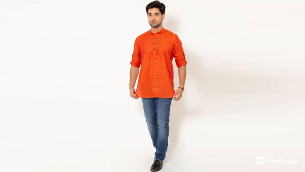 Short Kurta with Jeans 