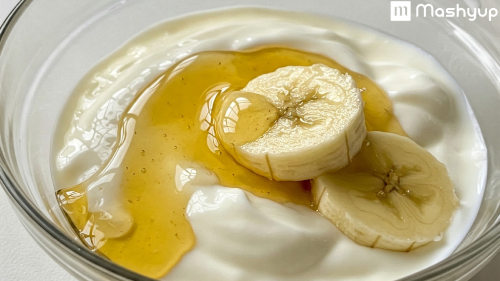 Banana, curd and honey face mask