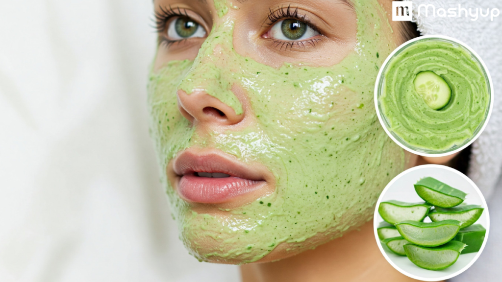 Cucumber and Aloe Vera face mask